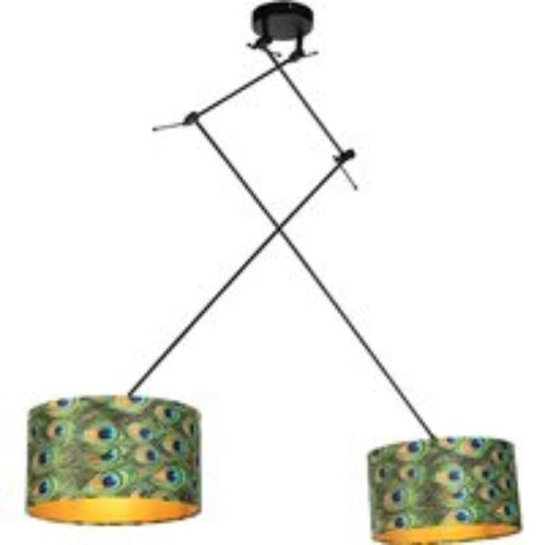 Smart hanglamp goud 2-lichts incl. Wifi A60 - Botanica