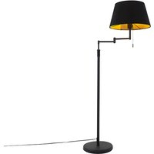 Design plafondlamp zwart met amber glas 4-lichts - Uvas