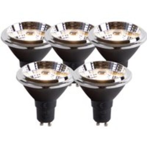 Set van 5 dimbare E27 LED lampen helder glas 4W 320 lm 2200K
