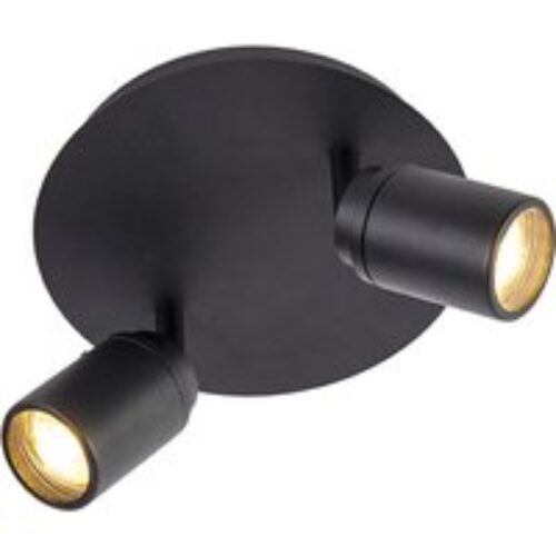 Moderne plafondlamp zwart 5-lichts verstelbaar vierkant - Jeana
