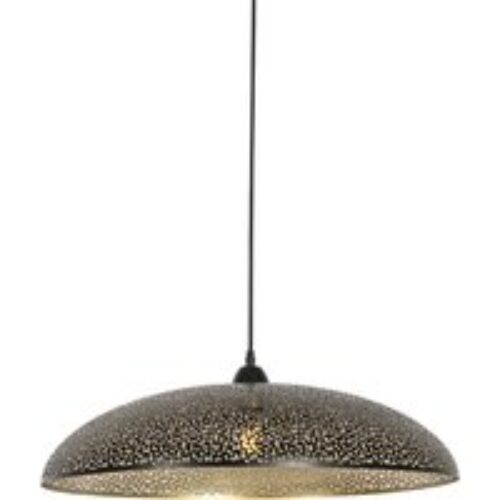 Oosterse hanglamp zwart met goud 60 cm - Japke