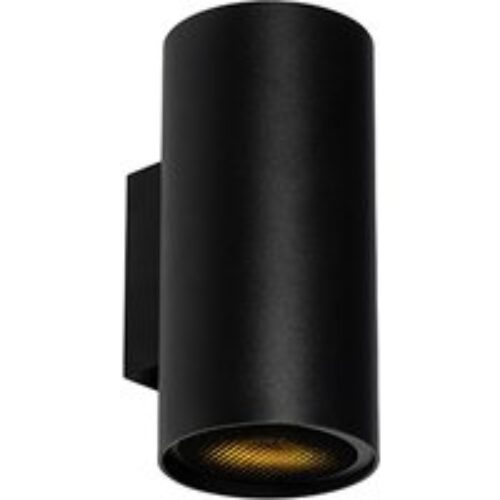 Vloerlamp zwart met goud met smoke glas 5-lichts - Zuzanna