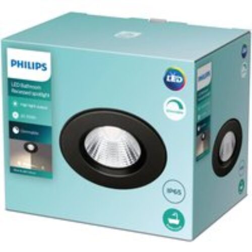 Philips Dive LED inbouwspot IP65 rond zwart