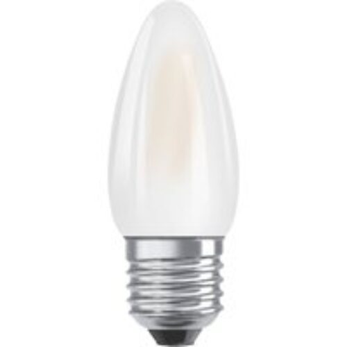 OSRAM LED kaarslamp E27 4W Classic B 2.700K mat