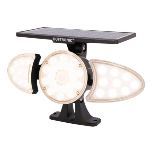 HOFTRONIC™ Solar LED Wandlamp Fulco - 3000K Warm wit licht - incl. PIR bewegingssensor - Kantelbare lampen - Solar tuinverlichting