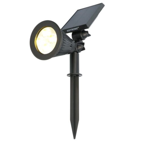 HOFTRONIC™ Bend LED Solar Prikspot richtbaar 3000K warm wit IP65 waterdicht Tuinspot