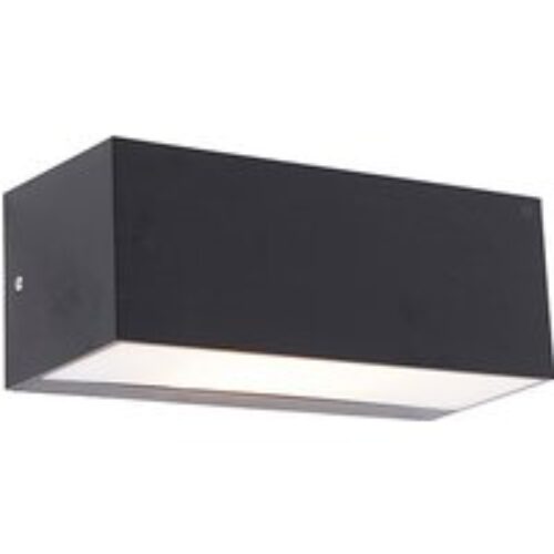 Moderne wandlamp zwart IP54 - Houks