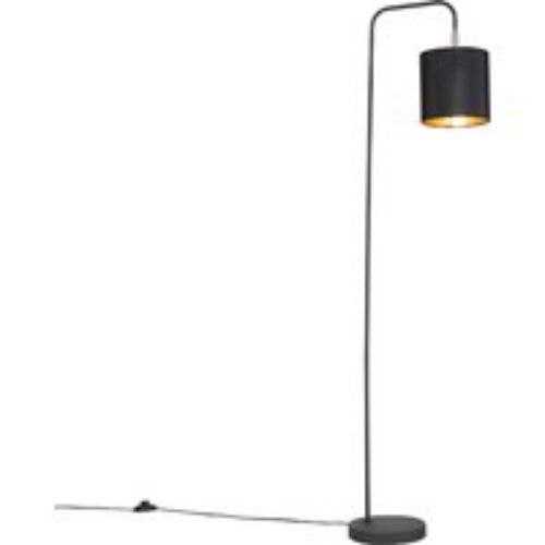 Moderne vloerlamp zwart - Lofty