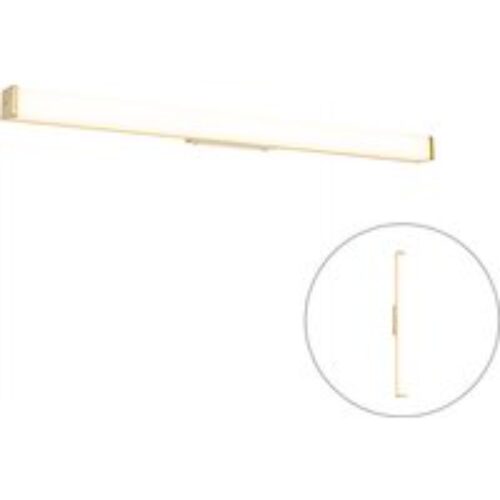 Badkamer wandlamp messing 92 cm incl. LED IP44 - Cascada