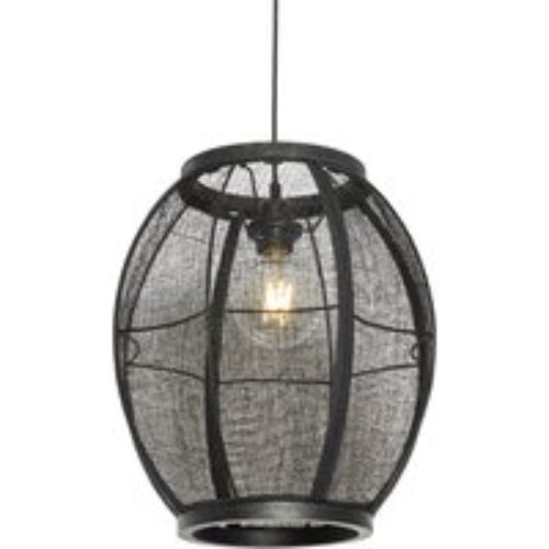 Oosterse hanglamp zwart 35 cm - Rob