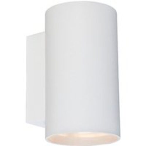 Smart wandlamp rond wit incl. 2 wifi GU10 - Sandy