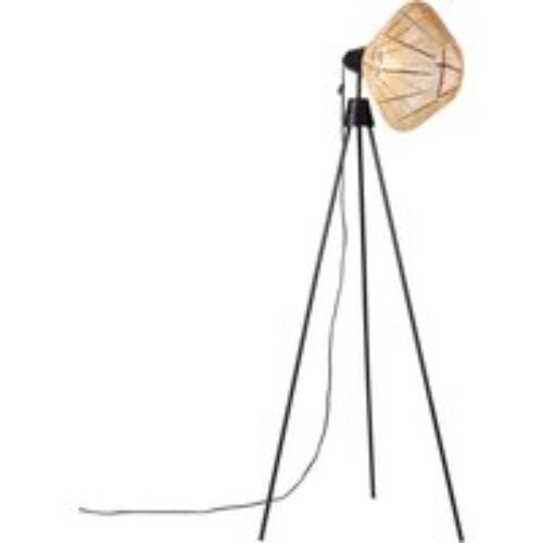 Landelijke vloerlamp tripod touw - Jenthe