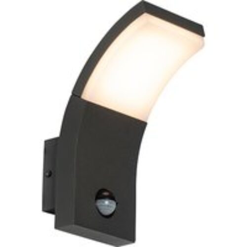 Buitenwandlamp antraciet incl. LED IP54 met bewegingssensor - Litt