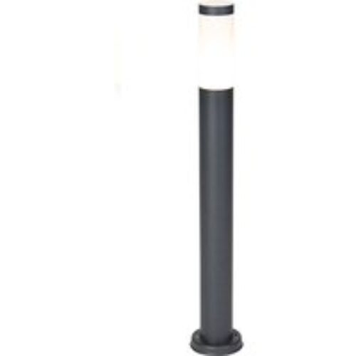 Buitenlamp paal antraciet met opaal 80 cm IP44 - Rox