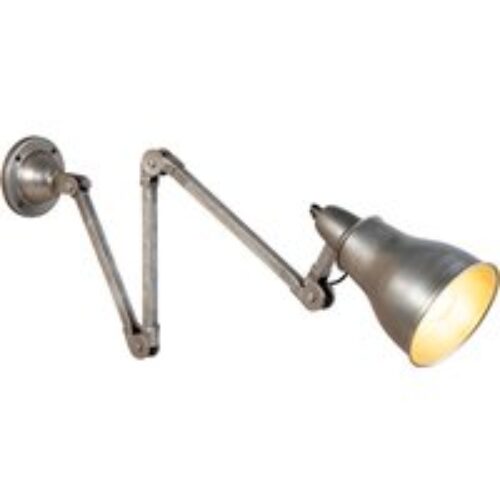 Industriële wandlamp grijs verstelbaar - Mersey