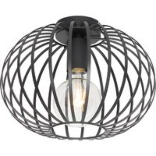 Design plafondlamp zwart 30 cm - Johanna