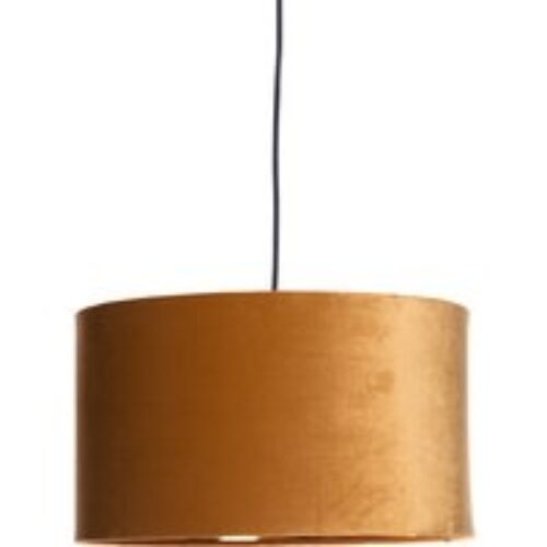 Moderne hanglamp geel met goud 40 cm - Rosalina